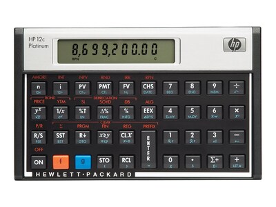 HP 12c Platinum F2231AA 10 Digit Financial Calculator