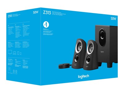Logitech Z313 Computer Speaker System, Black (980-000382)