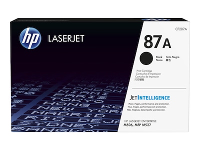 HP 87A Black Standard Yield Toner Cartridge, print up to 8550   pages