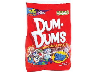Dum Dums Lollipops, Assorted Flavors, 33.9 oz., 200 Pieces (SPN71)