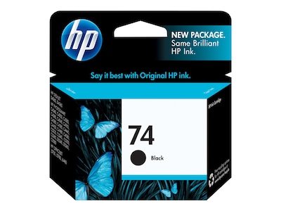 HP 74 Black Standard Yield Ink Cartridge (CB335WN#140)
