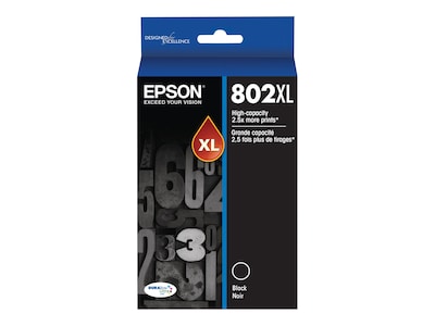 Epson T802XL Black High Yield Ink Cartridge   (T802XL120-S)