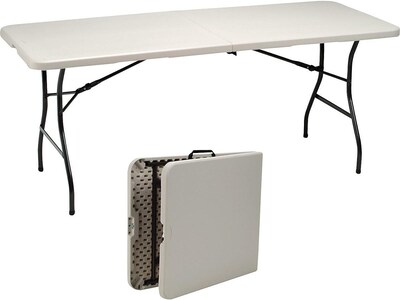 Quill Brand® Folding Table, Regular Duty, 72L x 30W, Platinum (79223/54272)