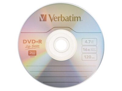 Verbatim  Life Series 97175 16X DVD+R 4.7GB, 100 Pack Spindle