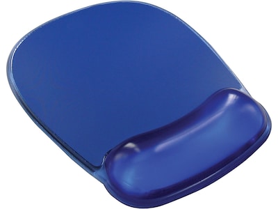 Quill Brand® Gel Mouse Pad/Wrist Rest Combo, Blue Crystal (18259)