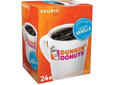 Dunkin' Dunkin Donuts French Vanilla Coffee, Keurig K-Cup Pods, Medium  Roast, 22/Box (400847) | Quill on Quill | AccuWeather Shop