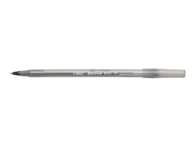 BIC Round Stic Xtra Life Ballpoint Pens, Medium Point, Black Ink, 432/Carton (GSM11BLKCT)