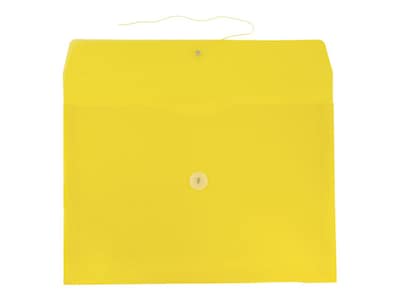 TRU RED™ Plastic Filing Envelopes with Button & String Closure