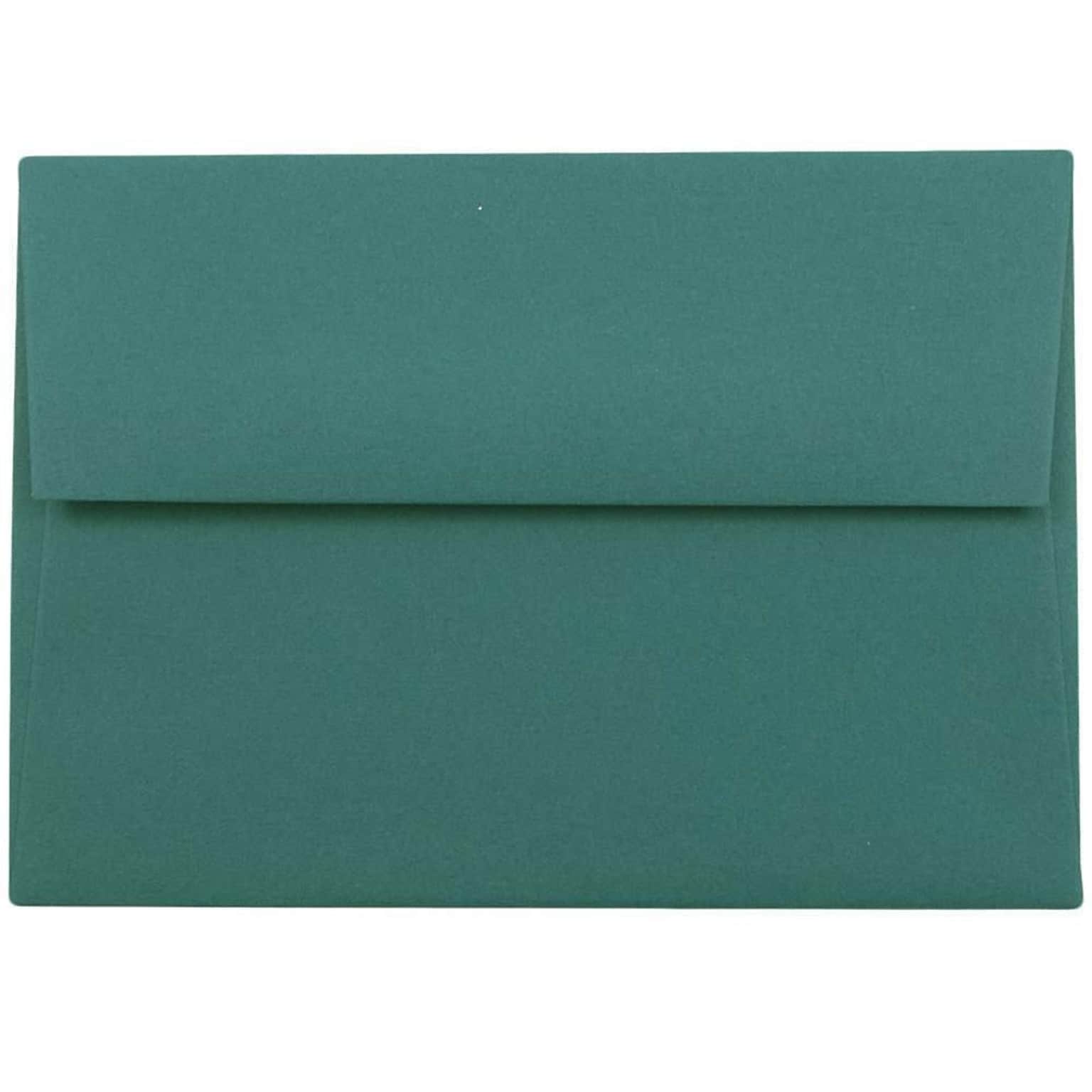 JAM Paper 4Bar A1 Invitation Envelopes, 3.625 x 5.125, Teal, 50/Pack (5157435i)