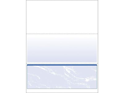 Paris DocuGard Standard 8.5" x 11" Security Check On Bottom, 24 lbs., Blue, 500 Sheets/Ream, 2500/Carton (04517P)