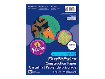 SunWorks 9W x 12L Construction Paper, Holiday Green, 50/Pack (8003)