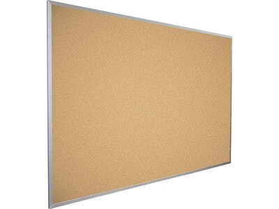 Best-Rite Valu-Tak Cork Bulletin Board, Aluminum Frame, 4 x 8 (301AH)