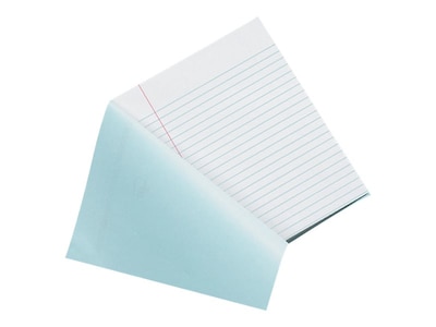 Pacon Exam Notebooks, 7" x 8.5", Wide Ruled, 12 Sheets, Blue (PBB7824)