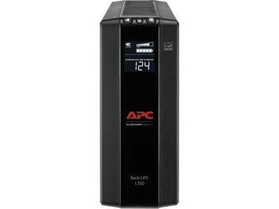 APC Back UPS Pro 1350VA Battery Backup and Surge Protector, 10-Outlets, Black (BX1350M)