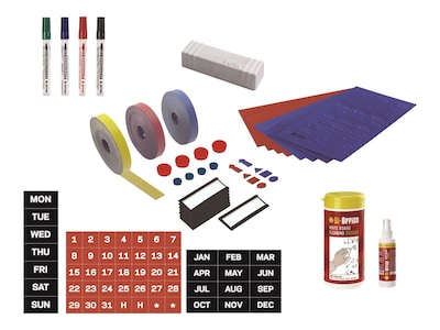 MasterVision Professional Magnetic Accessory Kit, Assorted Colors (KT1317)
