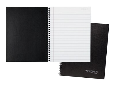 Cambridge Professional Notebook, 8.5" x 11", Legal Ruled, 80 Sheets, Black (06062)
