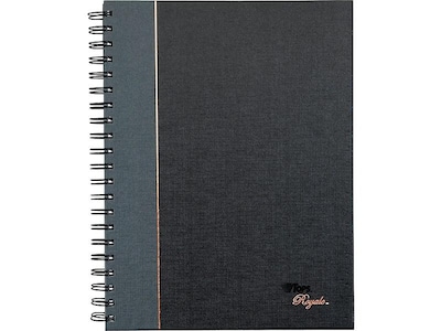 TOPS Royale Professional Notebooks, 8 x 10.5, College Ruled, 96 Sheets, Gray/Silver (25331)
