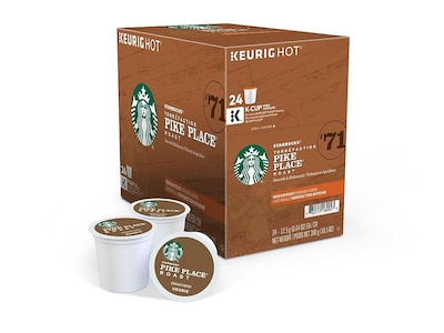 Starbucks Pike Place Coffee, Keurig® K-Cup®, Medium Roast, 24/Box (9572) |  Quill.com