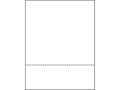 Printworks® Professional 8.5" x 11" Perforated Paper, 20 lbs., 92 Brightness, 2500 Sheets/Carton (04167)