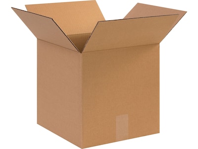 12 x 12 x 12 Standard Shipping Boxes, 32 ECT, Kraft, 25/Bundle (121212)