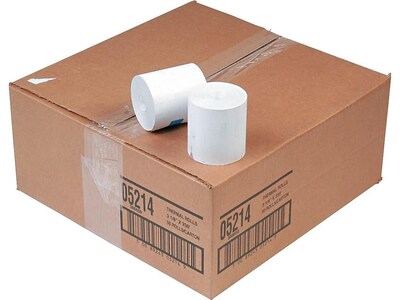 PM Company Thermal Cash Register Paper Rolls, 3 1/8" x 230', BPA Free, 50 Rolls/Pack (PMF05214)