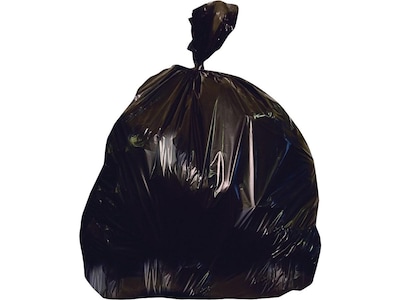 Heritage 96 Gallon Industrial Trash Bag, 57 x 75, Low Density, 2 Mil, Black, 50 Bags/Box (K1475QK)