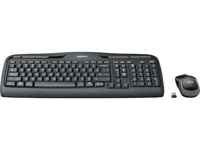 Logitech Desktop MK320 Wireless Keyboard & Mouse, Black (920-002836) |  Quill.com