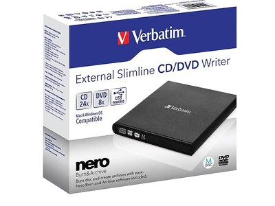 Verbatim External USB CD/DVD Writer | Quill.com