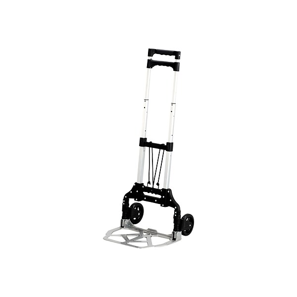 Safco Stow and Go Cart Hand Truck, 110 lbs., Black (4049NC) | Quill.com