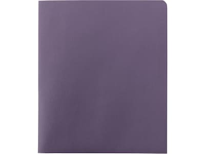 Smead Standard 2-Pocket Heavy Duty Folders, Lavender, 25/Box (87865)