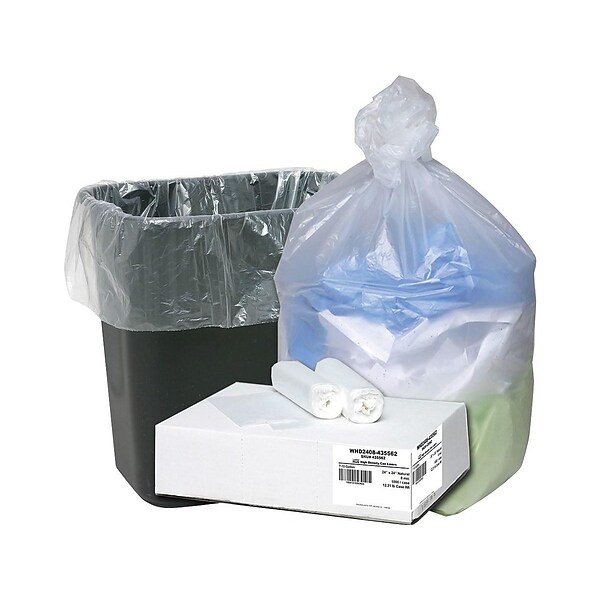 Commercial 13 Gallon Blue Recycling Bags /w Drawstrings - 0.7 MIL -  45 Count