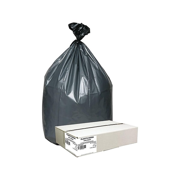 Earthsense 33 Gal. Trash Bags, Black, 80/Carton (RNW1TL80V-432283)