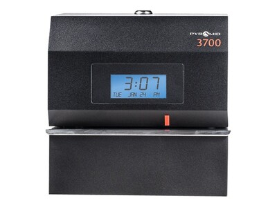 Pyramid Punch Card Time Clock System, Black (3700)