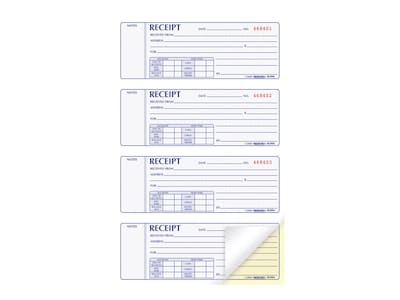 Rediform 2-Part Carbonless Money Receipt Book, 2.75 x 7, 200/Pack (8L806)