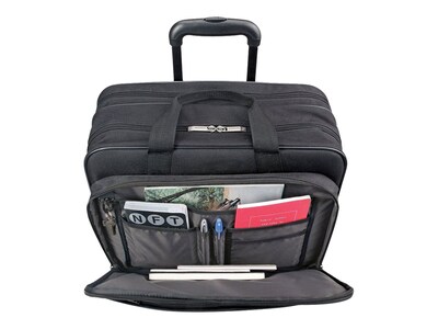 Solo New York Midtown Empire Laptop Rolling Briefcase, Black Polyester (CLS910-4)