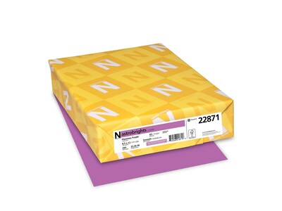 Astrobrights 65 lb. Cardstock Paper, 8.5" x 11", Planetary Purple, 250 Sheets/Pack (22871)