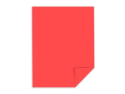 Astrobrights Cardstock Paper, 65 lbs, 8.5 x 11, Rocket Red, 250/Pack (22841)
