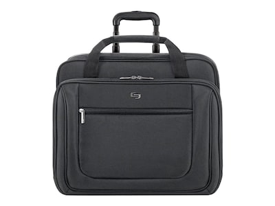 Solo New York Midtown Bryant 17.3 Polyester Rolling Laptop Bag, Black (PT136-4)