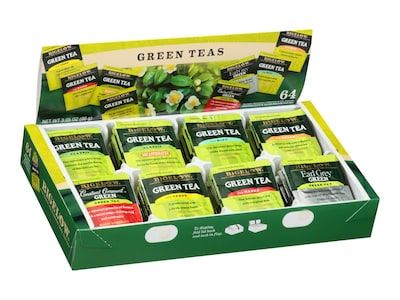 Bigelow Variety Pack Green Tea Bags, 64/Box (30568)