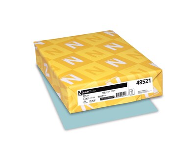 Exact Index Index 110 lb. Cardstock Paper, 8.5" x 11", Blue, 250 Sheets/Pack (WAU49521)