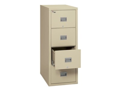 FireKing Patriot 4-Drawer Vertical File Cabinet, Fire Resistant, Legal, Beige, 31.56"D (4P-2131-CPAI)