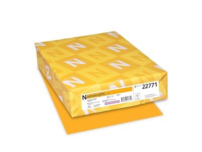 Astrobrights 65 lb. Cardstock Paper, 8.5 x 11, Galaxy Gold, 250 Sheets/Pack (WAU22771)
