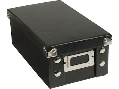 IdeaStream Snap-N-Store Index Card File Box, Black, 1100 Card Capacity (SNS01647)