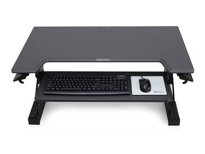 Ergotron WorkFit-TL 38W Adjustable Standing Desk Converter, Black/Dark Gray (33-406-085)