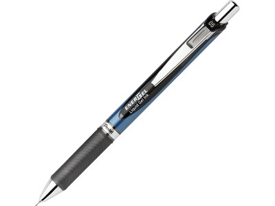 Pentel EnerGel RTX Retractable Gel Pens, Needle Tip Fine Point, Black Ink, 3/Pack (BLN75BP3A)