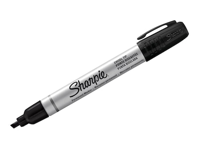 Sharpie PRO Permanent Markers, Chisel Tip, Black, 12/Pack (1794224)