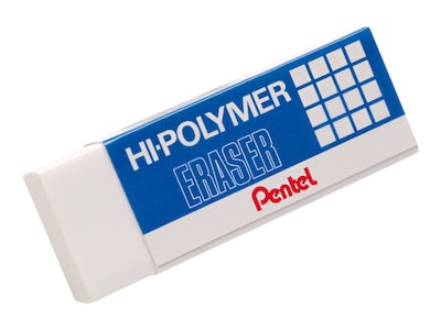 Pentel Hi-Polymer Eraser, White (ZEH10) | Quill.com