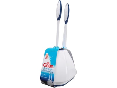Mr. Clean Plastic Toilet Bowl Brush and Plunger (440436)