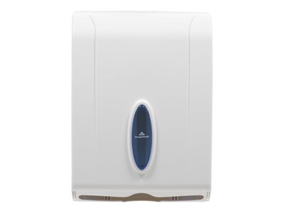 Georgia-Pacific Plastic C-Fold/Multifold Paper Towel Dispenser, White  (56630/01) | Quill.com
