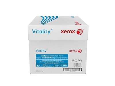 Xerox® Vitality® 11 x 17 Multipurpose Paper, 20 lbs., 92 Brightness, 5 Reams/Carton (3R3761)